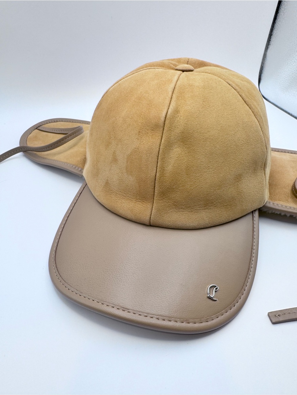 Christian Louboutin Loubiwood Shearling Trapper Hat Lionne Terra Large winter